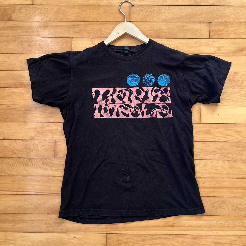 Tame Impala Band T-Shirt Black Psychedelic Graphic Print Mens Medium M&O Fine